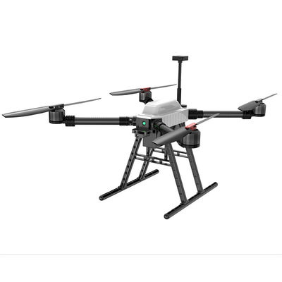 पोर्टेबल फोल्डेबल 15 इंच एफपीवी ड्रोन पेलोड 1 किलोग्राम 5.8G 2.5W वीटीएक्स रिमोट कंट्रोल के साथ